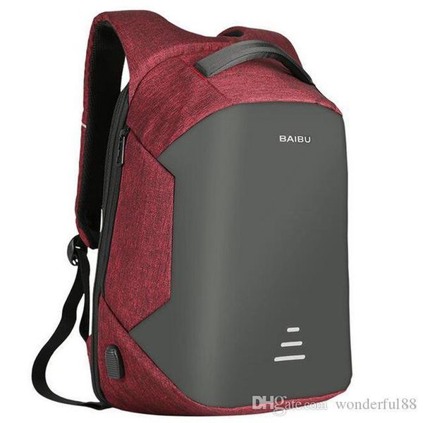 

2017 urban backpacks men usb charge lapbackpack minimalist fashion anti-theft backpack casual mochila waterproof travel bag ng