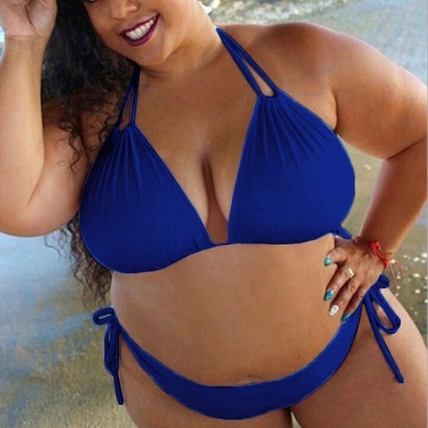 

womens solid push up padded plus size bikini set swimsuit bathing suit swimwear