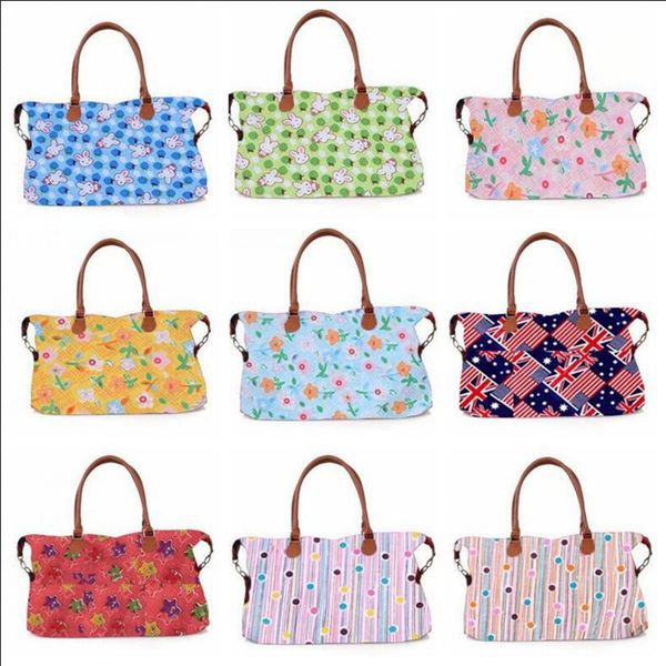 

большая емкость мама сумки plaid leopard зерна мультфильм растения печатные сумки спорт йога фитнес сумка путешествия сумка детские подгузни