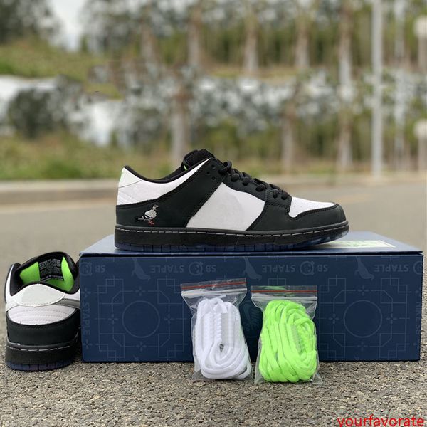 

staple x sb dunk low pro og qs кейбоѬд обђв panda pigeon 3.0 моднй дизайнеѬ поѬивне кѬоовки