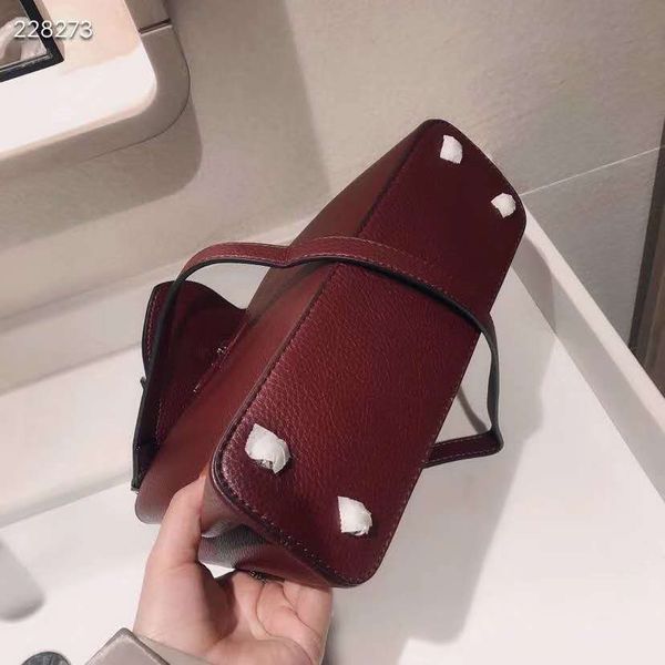 

hip tote 2021 capucines brand women's 27cm bag new handbag leather leather ysiykiy cow shopping handbag quality shoulder purse adco, Red;black