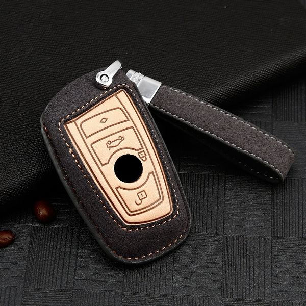 

suede leather car key cover fob case bag for x1 x3 x4 x5 x6 e90 e60 e36 e93 f15 f16 f48 g30 f11 f10 g30 m5 m6 x1 x5 x6