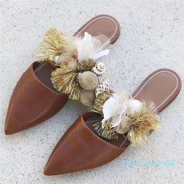 

concise pointed toe women summer buckle strap flat beach gold color breathable sandals fashion flat shoes women buty damskie g02, Black