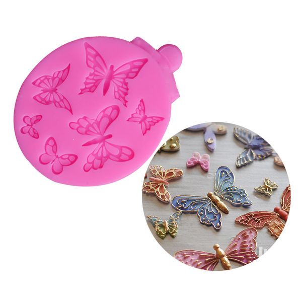 

2019 new beautiful silicone butterfly shaped fondant sugarcraft cake mold bakeware baking mould gumpaste tools decoration