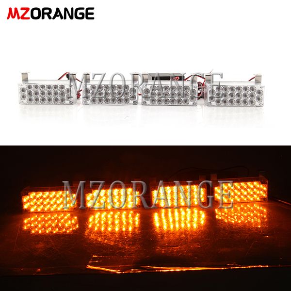 

4x22 day running light led amber dc12v 44 led waterproof car lights flashing flash strobe grill dash on sale