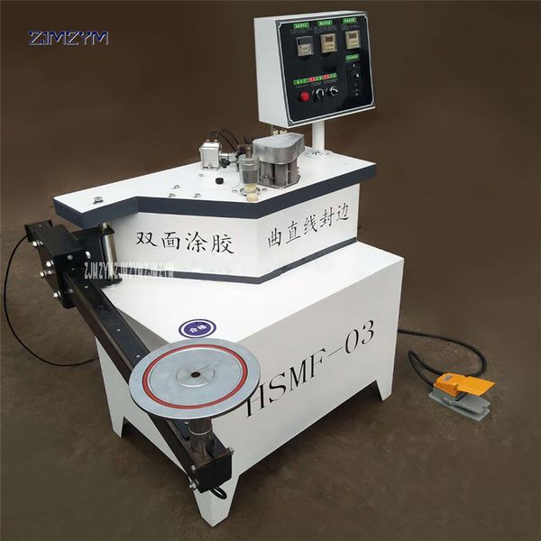 

hsmf-03 woodmaking machinery wood pvc mdf manual curve straight line edge banding machine,edge thickness 0.3-3.0mm 220v/380v