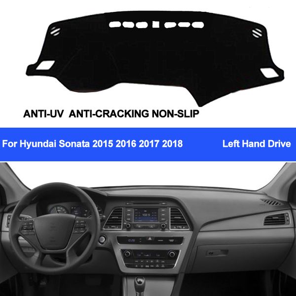 

taijs car dashboard cover for sonata 2015 2016 2017 2018 sonata 9 dash mat dashboard pad carpet anti-uv anti-slip