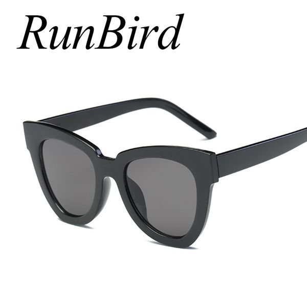 

runbird 2017 new cat eye sunglasses women fashion summer sea ocean color style sunglasses female oculos uv4001046r t200615, White;black