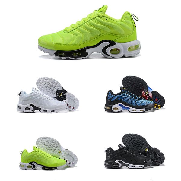 

2019 new plus tn sports running shoes for mens chaussures black blue white classic fashion trainers outdoors sneakers eur 40-46