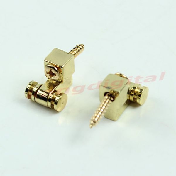 

2pcs black metal string retainer trees roller guitar bass accessories parts