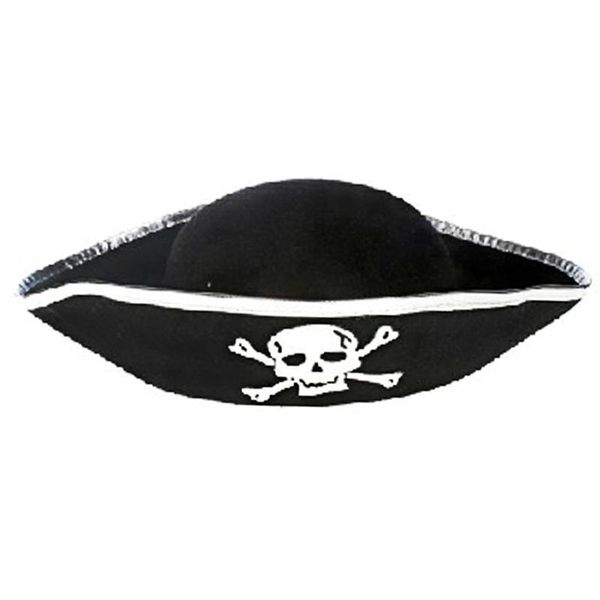 

tri corner pirate hat - three cornered buccaneer costume accessory hat