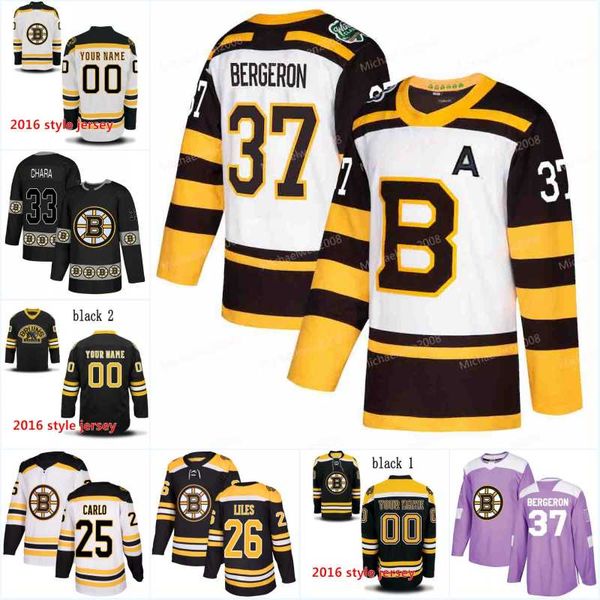 

Men New Season Boston Bruins Jersey 88 David Pastrnak 63 Brad Marchand 41 Jaroslav Halak 40 Tuukka Rask 73 Charlie McAvoy Hockey Jerseys