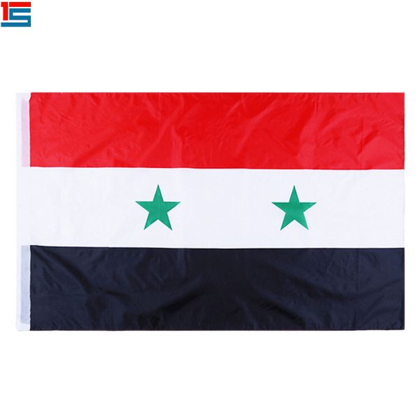 

digital printing syria flag 90 x 150 cm polyester national country flag banner with two grommets