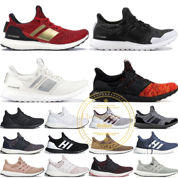 

game of thrones ultra boost 4.0 targaryen dragons lannister stark white walkers men women ultraboost 2019 ub 4.0 runing shoes sneakers, White;red