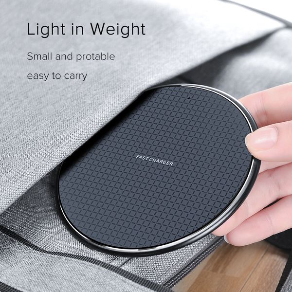 

10w fast wireless charger for samsung galaxy s10 s9 s8 usb qi quick charge 3.0 charging pad for iphone 11 pro xs max xr x 8 plus