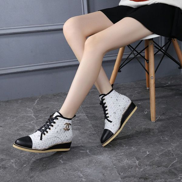 

net red short boots female 2019 autumn new wild outdoor martin boots female handsome style cloth short boots women