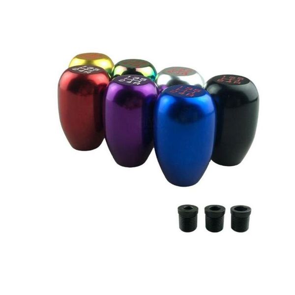 

car 5 speed gear shift knob shifter lever stick with 3 adapters