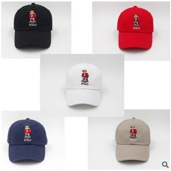 

2019 new style bone curved visor casquette baseball cap women gorras bear dad polo hats for men hip hop snapback caps high quality, Blue;gray