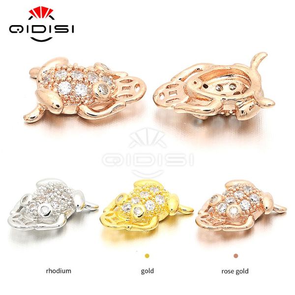 

toad cubic zirconia necklace pendant, accessories diy accessories, bracelet pendants, copper micro sets cubic zirconia, Blue;slivery