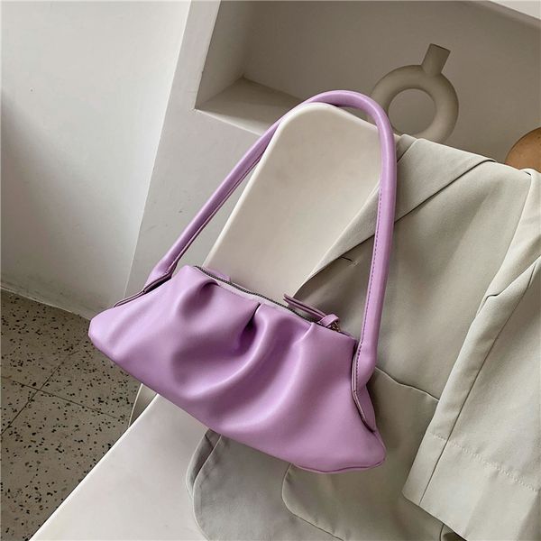

2020 new shoulder bag women's casual fashion korean pleated portable armpit bag