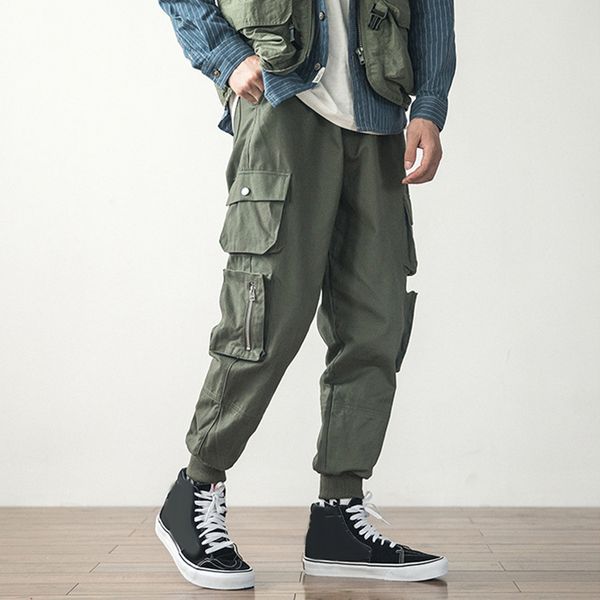 

men's pants male trousers sports autumn loose casual fashion jogging solid, Black