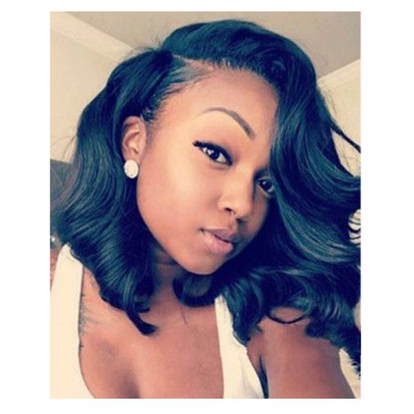 Hot Selling Shoulder Length Short Bob Wave Wig 8a Brazilian Hair