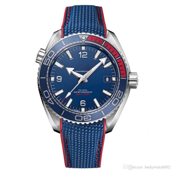 

limited sale watch men blue face olympic series wristwatch automatic mechanical glass back mens watches sell, Slivery;brown