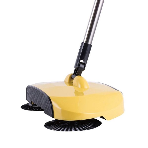 

stainless steel sweeping machine push hand push magic broom handle household cleaning tool hand push sweeper mop