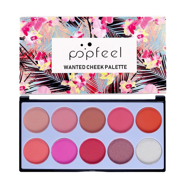 

10 colors blusher cosmetics blush palette long-lasting contouring blush shades
