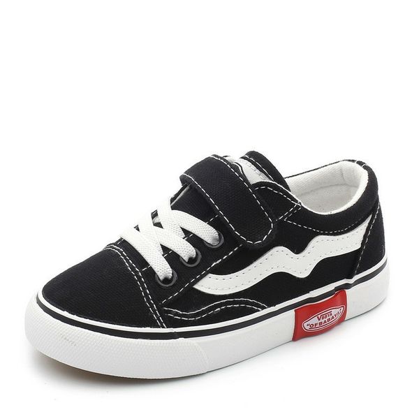 

2019 autumn new children canvas shoes girls sneakers breathable spring fashion kids shoes for boys casual shoes student, Black