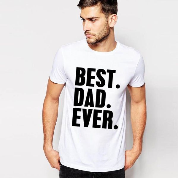 

dad ever fun creative letters fashion city europe slim casual print round neck pullover men t-shirt, White;black