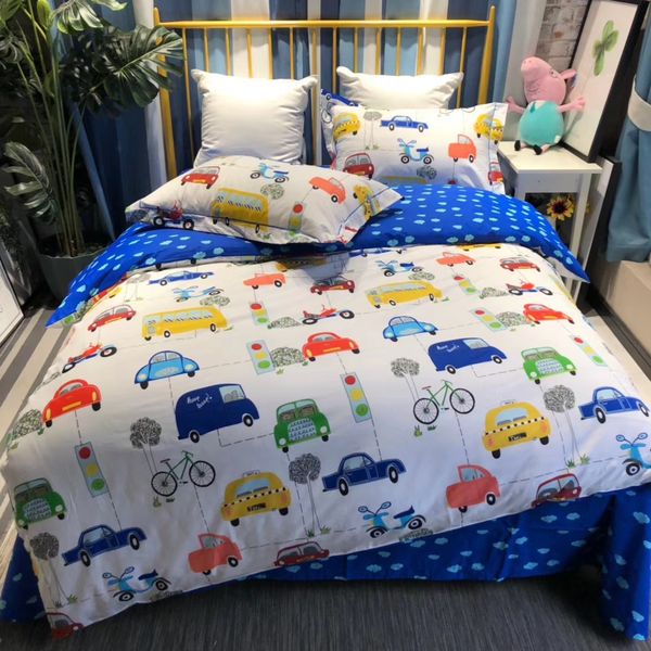 Cartoon Design Cotton 13376 Active Quilt Cover Bedding Set Duvet