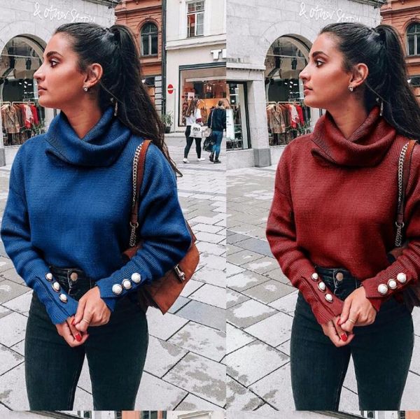 

20fw brand long-sleeved sweater designer women sweatshirts fashion women sweaters for autumn winter casual hoodies size s-2xl, Black