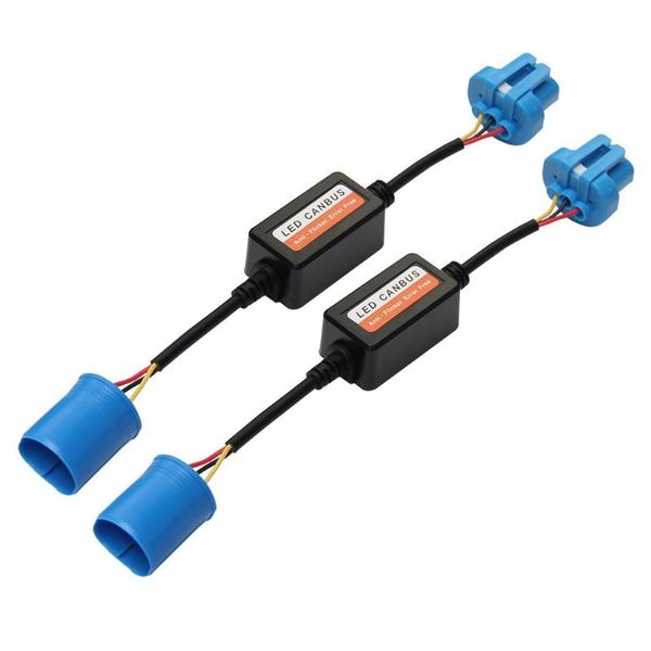 

vodool 1 pair 9007 led headlight canbus decoders error anti flicker resistor flash canceller car light accessories