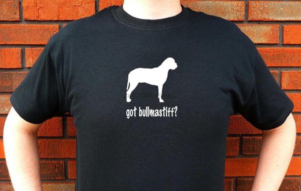 

горячие 2020 мент рубашка мода лето стиль got бульмастиф bullmastiffs dog graphic t-shirt смешные cute дизайн your own shirt, White;black