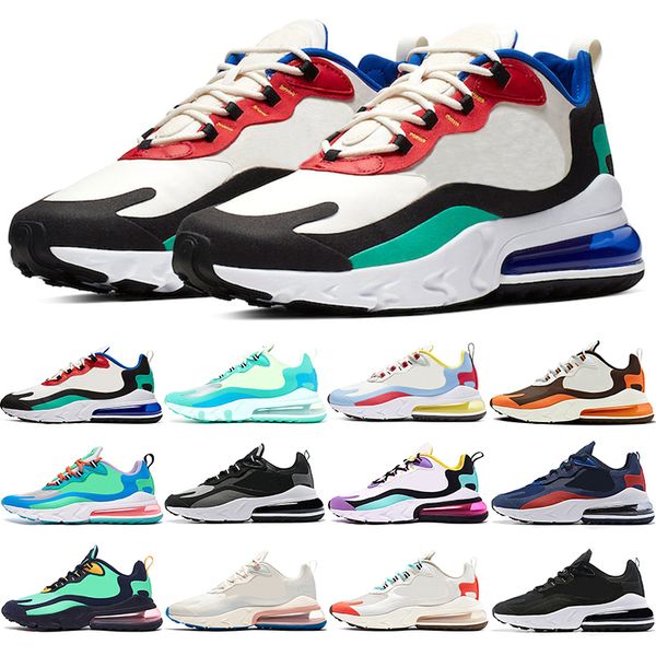 

2019 react men women running shoes bauhaus travis scott summit white optical blue void designer mens trainer sports sneaker size 5.5-13, White;red