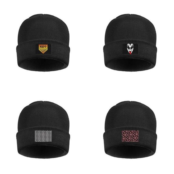 

мода поцелуй art rock горные лыжи часы beanie hat классические шляпы диапазона музыка логотип шаблон рок-группа poster, Blue;gray