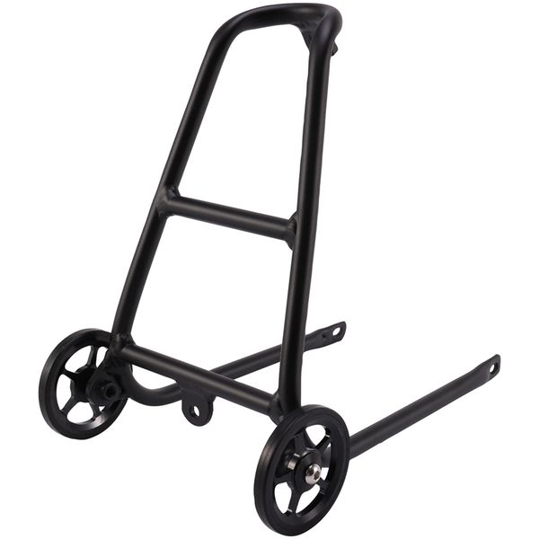 

aluminum alloy q type bike rear rack for brompton with easy wheels bicycle holder luggage shelf bicycle accessories