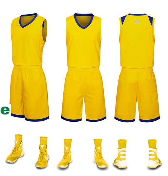 2019 Yeni Boş Basketbol formaları baskılı logosu Erkek boyut S-XXL ucuz fiyat hızlı kaliteli Sarı Y001AA12r nakliye