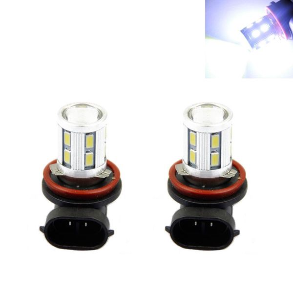 

2x car h11 5w 12 led 5630 smd fog running light lamp bulb xenon white car accessories fog lights xenon lamps #yl1