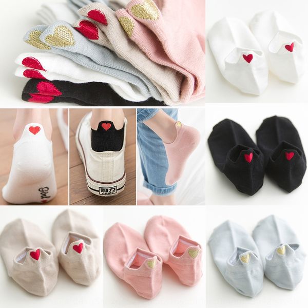 

summer women's boat cotton cute fashionable socks women's boat socks socks, Pink;yellow