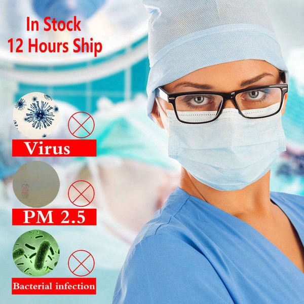 

Одноразовая маска для лица Mascherine Meltblown нетканые маски три слоя Антипылевой водонепроницаемый дышащий Бесплатная доставка DHL 100 шт.