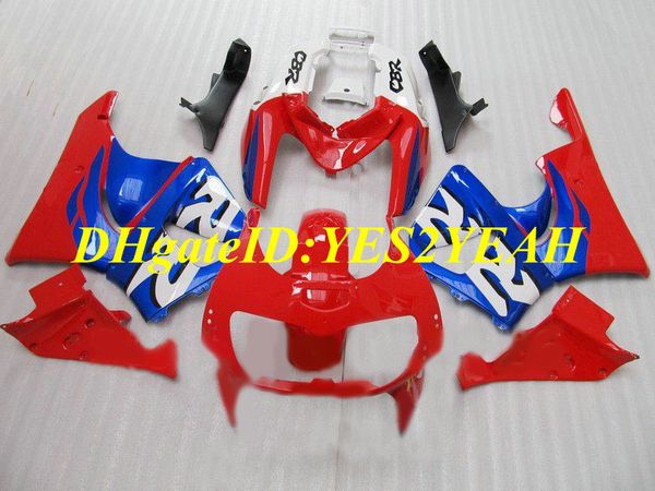 Kit de Carenagem da motocicleta para Honda CBR900RR 893 96 97 CBR 900RR CBR900 1996 1997 ABS Vermelho Legal azul Carimbos conjunto + Presentes HX12