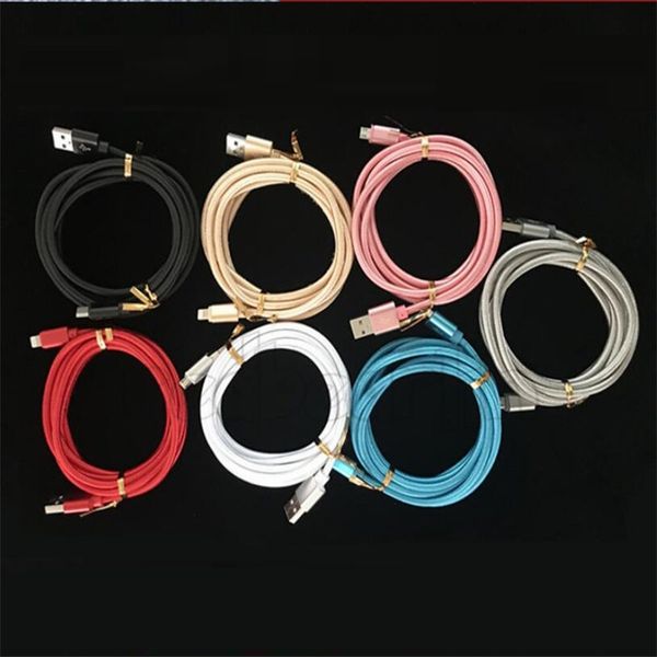 

fast speed type c micro thicker stronger usb cable 1m 2m 3m fabric alloy usb cables for samsung s7 s8 s9 note 8 htc android phone 7 8 x