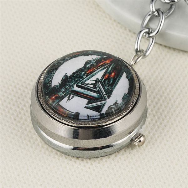 

yisuya poclet watch the theme fob watch necklace key chain clock steampunk mens gift reloj de bolsillo hombre, Slivery;golden