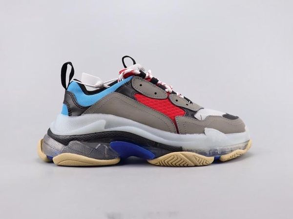 

womens mens triple-s designer shoes platform sneakers track 3.0 casual luxury dad shoe for men/women quality red bottom casual shoe c16, Black