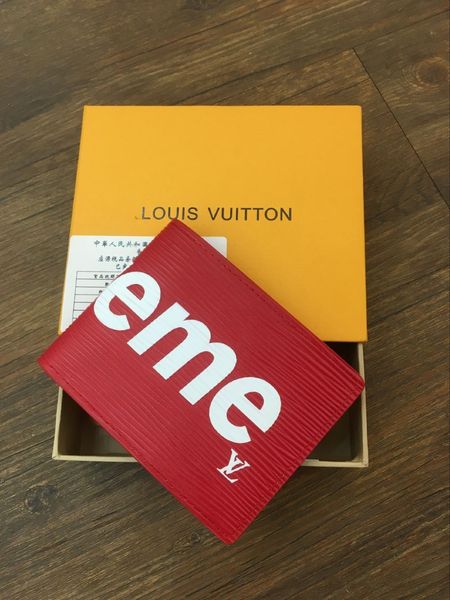 

ss3 2020 male genuine leather wallet casual short men card holder pocket fashion purse wallets for men without box, Red;black
