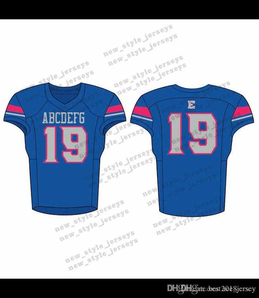 

50men 2019 youth football jerseys army green wine red embroidery logos stitched custom any name any number jerseys, Black;red