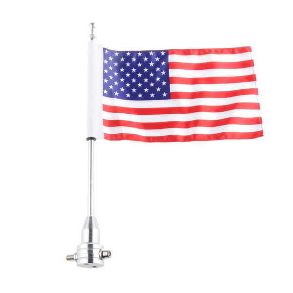 

american rack mount aluminum pole usa flag for harley xl883 1200 x48
