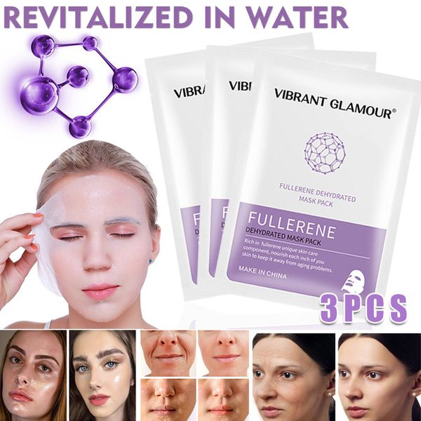 

3 pcs fullerene dehydrated face mask anti moisturizing skin care masks fm88